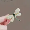 Pins Brooches High-end exquisite Europe and the United States Dragonfly luxury niche suit corsage design brooch anti-slip accessoriesL231120