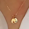 A-Z encantador carta colar de aço inoxidável amarelo banhado a ouro bling cz carta pingente colar para meninas mulheres com corrente o belo presente