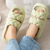 Slippers zomer slippers vrouwen binnen douchefluss dikke zool zachte eva paren thuis vloer schoenen dames mode straat glijbanen 230419