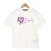 T-shirt da uomo di design T-shirt da uomo Palms Spray Love Heart Stampa T-shirt a maniche corte Fashion Angels T-shirt grafiche da donna 100% puro cotone Felpa con cappuccio Trapstar
