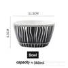 Kommen 360 ml 6 kleuren ramen borden voor servies voor tafelgoed kookgerei onderdelen kawaii dishware gebruiksvoorwerpen keuken keramische pasta bowl bar