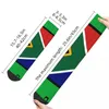 Herrensocken Südafrika Flagge 2 Unisex Winter Radfahren Happy Street Style Crazy Sock