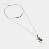 Chaînes collier mode rétro tempérament léger luxe grenouille pendentif Double colliers pour femmes Collares Para Mujer collier