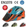 Cykelhjälmar Batfox cykelhjälmar för män Kvinnor MTB Hjälm Cycling 2022 Integrraltgjuten Orange Mountain Bike Helmet Light Casco Bat Fox P230419