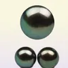 New Fine Genuine Pearl Jewelry 1011MM TAHITIAN black pink PEARL Women earring silver with box7672472