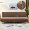 Stol täcker anti-scratch elastic armless futon soffa täcker stretch folding settee utan armstöd för vardagsrum inget vattentätt