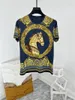 Men's T Shirts Summer Europe Style Floral Print High Quality Diamonds Casual T-shirt Tee Tops C919men's