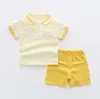 Conjuntos de ropa 2023 verano 2 piezas conjunto bebé niño conjunto ropa Casual moda dibujos animados lindo algodón camiseta pantalones cortos Boutique niños BC2259