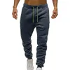 Calças Masculinas Cor Sólida Esportes Lace Up Casual Exercício Oversize Ao Ar Livre