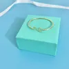 bangle Tiffanyany bracelet T s925 Sterling Silver Love Key Open Bracelet Fashion Classic Versatile Light Luxury Simple Bracelet