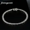 Chaîne PANSYSEN 100% argent massif 925 diamants de laboratoire simulés bracelets pour femme filles mariage cocktail fête bijoux fins 230419