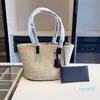 2023 gras Strandtasche Einkaufstaschen Handtaschen Tragetaschen Schulter Unterarm Crossbody Tragetasche Handtasche Geldbörse Frauen Hobo Geldbörsen