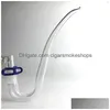 Rökande rör Glass Bong J Hook Adapter för Ash Catchers 14mm 18mm Kvinnlig St Curve Tube Diy Accessories Drop Delivery Home Garden Ho Dhnni