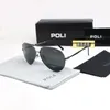 Nya klassiska polariserade solglasögon för kvinnor Designer Luxury Brand Eloy Metal Polaroid HD Tempererade glas solglasögon för män lins retro glasögon solglasögon med låda