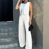 Women's Two Piece Pants Casual Sleeveless Vest Tops And High Waist Outfits Office Lady Business Wear Suit Fashion Formal Occasion Sets