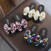 Pantoffel Mode Pailletten Bogen Mädchen Hausschuhe Prinzessin Schuhe Kinder Strand Pantoffel Mädchen Sandalen Wohnungen rutschfeste weiche Kinder Hausschuhe 230419