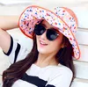 Wide Brim Hats 2023 Foldable Sunshade UV Protection Sun Hat For Women Summer Visor Beach Cap Panama Chapeau Femme Gorra Mujer