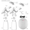 Bröstpumpar Enkel/dubbel elektrisk bröstpump med mjölkflaska Spädbarn USB BPA Gratis kraftfulla bröstpumpar Babybröstning T0451 Q231120