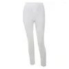 Pantalons pour femmes décontracté polyvalent rayé Leggings taille haute Leggins respirant mince sport d'intérieur pantalon Streetwea vêtements femmes