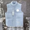Mens Vest Designer Vests Jacket från Canadian Goose Jacket Waistcoat Feather Material Loose Coat Graphite Grey Black and White Blue Fashion Canda Goose 514