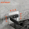 Bathroom Shelves Storage Rack Space Aluminum No-drill Wall Mount Corner Shelf Toilet Makeup Organizer for Shampoo 230419