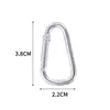 5 PCSCARABINERS 10 PCS Mini Carabiner Spring Clip aluminium D Kształt Kluczowy klamra klamra do kempingu na zewnątrz butelka z plecakiem Codzienne użycie P230420