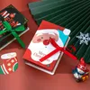 Gift Wrap 4 Stuks Boek Vorm Vrolijk Kerstfeest Dozen Snoep Zakken Kerstman Doos Navidad Natal Noel Party Decoratie 231120