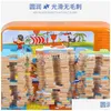 Puzzles en gros 60 pièces en bois puzzle Brain Iron Box pour enfants Cartoon Animal Véhicule Jigsaw Baby Toy Educational Kids C DH1LO