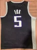 Team Basketball DeAaron Fox Jersey 5 Man City Earned Jason Williams 55 Chris Webber 4 Vintage Retro All Stitched Classic Icon Shirt aus reiner Baumwolle Top-Qualität im Angebot