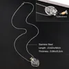 Hanger kettingen mode glazuur flacon ketting waterdruppel hartvormige wensen openbare etherische olie stalen keten sieraden