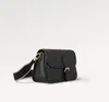 Kvällspåsar Designer 7A Diane Satchel med korskroppskamläder Cream Full Black Bags Classic Cross Body Shoulder Bag