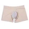 Underbyxor L XL XXL STORLEK 2023 Designmän underkläder Summer Ultra Thin Ice Silk Shorts Låg midja Sexiga byxor Hemkläder Point Boxer