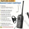 Walkie Talkie 1pc Earpiece, Radio Headset PTT Mic D-shape Security Earpiece Compatible with Baofeng UV-5R 888S UV-82 RT21