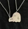 Pendentif Colliers Mode Ami Amant Couple Dessin Animé Fantôme Câlin Match Amitié Collier Fête Hommes Femmes Bijoux Cadeau