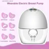 Breastpumps Portable Electric Breast Pump Silent Wearable Automatic Milker LED Display Hands-Free Portable Milk Pump NO BPA Baby Accessories Q231120