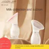 Breastpumps Manual Breast Pumps Baby Feeding Manual Breast Pump Partner Collector Automatic Correction Breast Milk Silicone Pumps 100mL Q231120