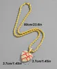 Ожерелья с подвесками в стиле хип-хоп Iced Out, блестящее ожерелье в форме сердца, золотого цвета, звеньевая цепочка для мужчин и женщин, модные свадебные украшения, аксессуары