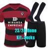 23 24 Mirandes Soccer Jerseys Martinez Alvaro Sanz Alberto 2023 2024 Accueil Los Rojillos Reina Diego Moreno Sergio Barcia Football Hommes Kits Ensembles Chemises