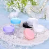 Packaging Bottles 5G/5ML Mini Plastic Round Clear Cosmetic Jars With Screw Cap Lids Makeup Sample Containers for Powder , Cream, Lotion