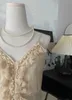 Robes décontractées robe d'été pour femmes 2023 Vintage ajouré dentelle frangée bohème Maxi maille Slip Vestidos