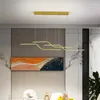 Lampade a sospensione Tavolo da pranzo Lampadario a soffitto Soggiorno Cucina Isola Luci Lampada a sospensione moderna Apparecchi di illuminazione per interni dimmerabili