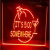 500 어딘가 마가리타 맥주 바 펍 클럽 3D 표지판 LED 네온 라이트 사인 홈 장식 공예 274U