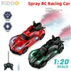 Coche eléctrico RC 1/20 Mini RC Control remoto Drift Spray Racing con juguetes ligeros para niños Regalo 2 4G Vehículos para niños Regalos para el día de los niños 231120