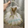 Stage Wear White Swan Lake Professional Ballet Tutu Girl Blue Pink Platter Pancake Tulle Princess Ballerina Dress Dance Costume