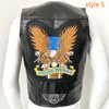 Men's Vests 2023 Motorcycle Leather Vest Fashion Embroidery Sleeveless Jacket Four Seasons Biker Locomotive Punk for Veste West 230420