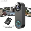 Campainhas FHD WiFi Vídeo Campainha 1080P Áudio bidirecional Grande Angular Olho mágico PIR Detecção de movimento Tuya App Wireless Home Security Door ViewerL231120