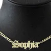 Custom Old English Name Necklaces For Women Men Rose Gold Silver Color Stainless Steel Cuban Chain Personalized Gothic Necklace H19564374