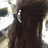 Klipsy do włosów Barrettes Hair Cl Clip Clamp for Women Girl Camellia Flower Floral Banana Pearl Koreańskie ręcznie robione akcesoria mody Jer hurtowca 231120