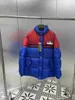 Мужские вниз Parkas Designer Женские теплые куртки классические буквы печати слои сплайсинги с расходным цветом.