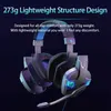 Cell Phone Earphones Gaming Headset With Microphone LED Light Game Headphones For Xbox PS4 PS5 Computer Noise-cancelling 7.1 Stereo Surround Sound YQ231120